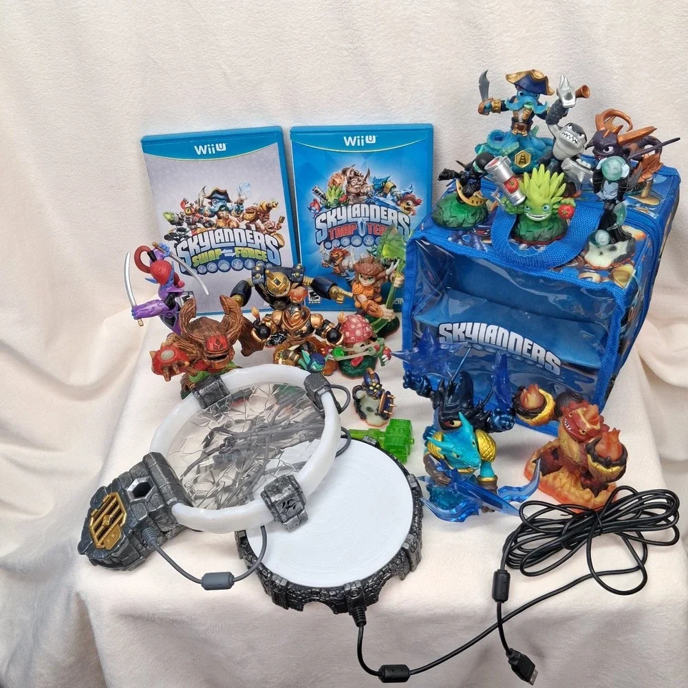 Skylanders Wii U Lot Trap Team SWAP Force 2 Portals Figures Bundle Untested READ